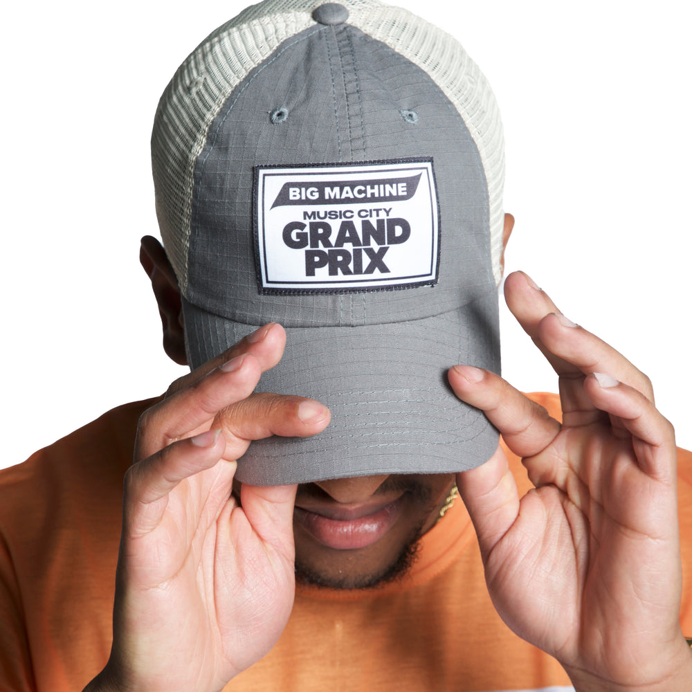 Grey Baseball Cap Boxed Logo