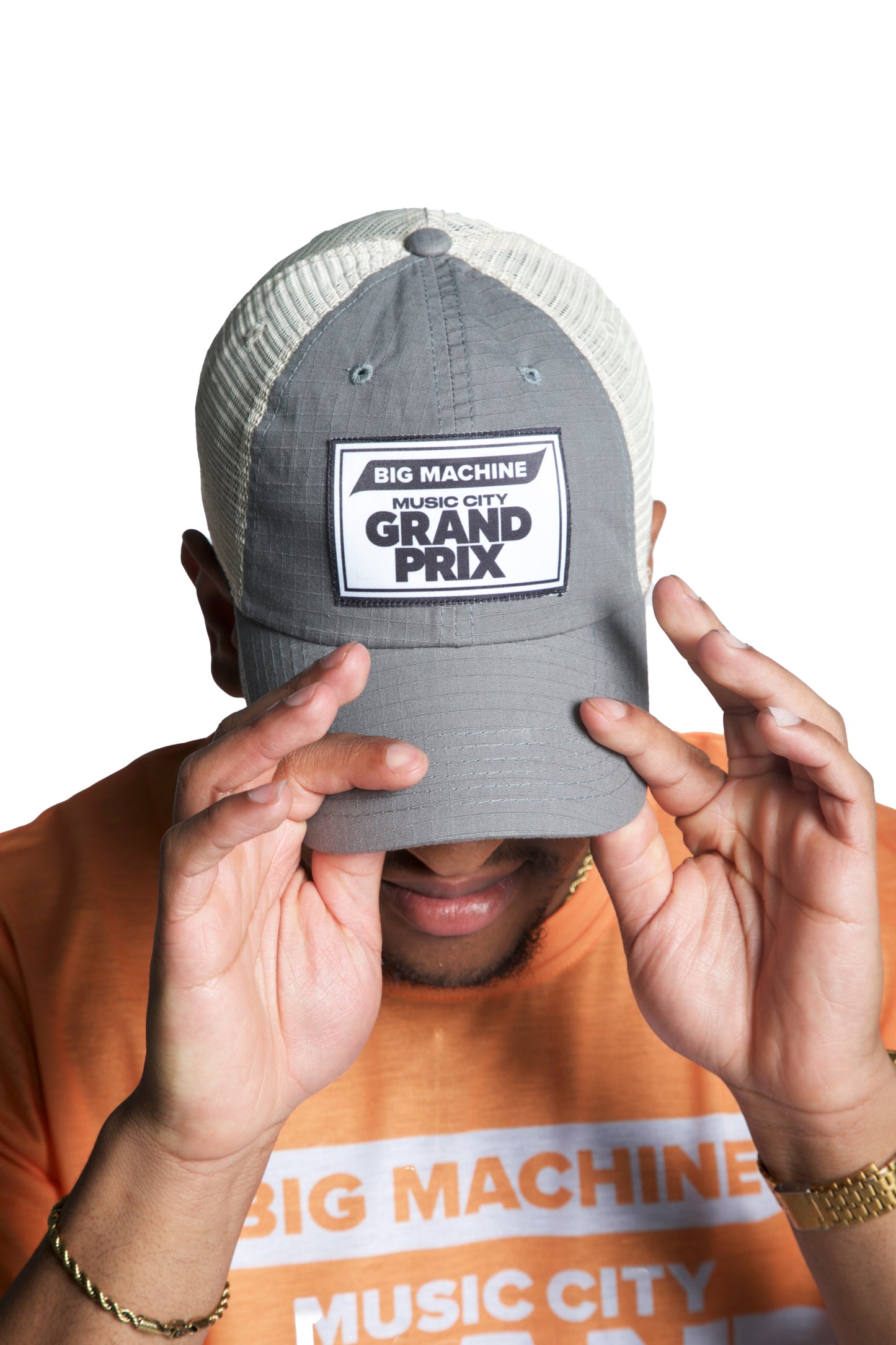 Grey Baseball Cap Boxed Logo