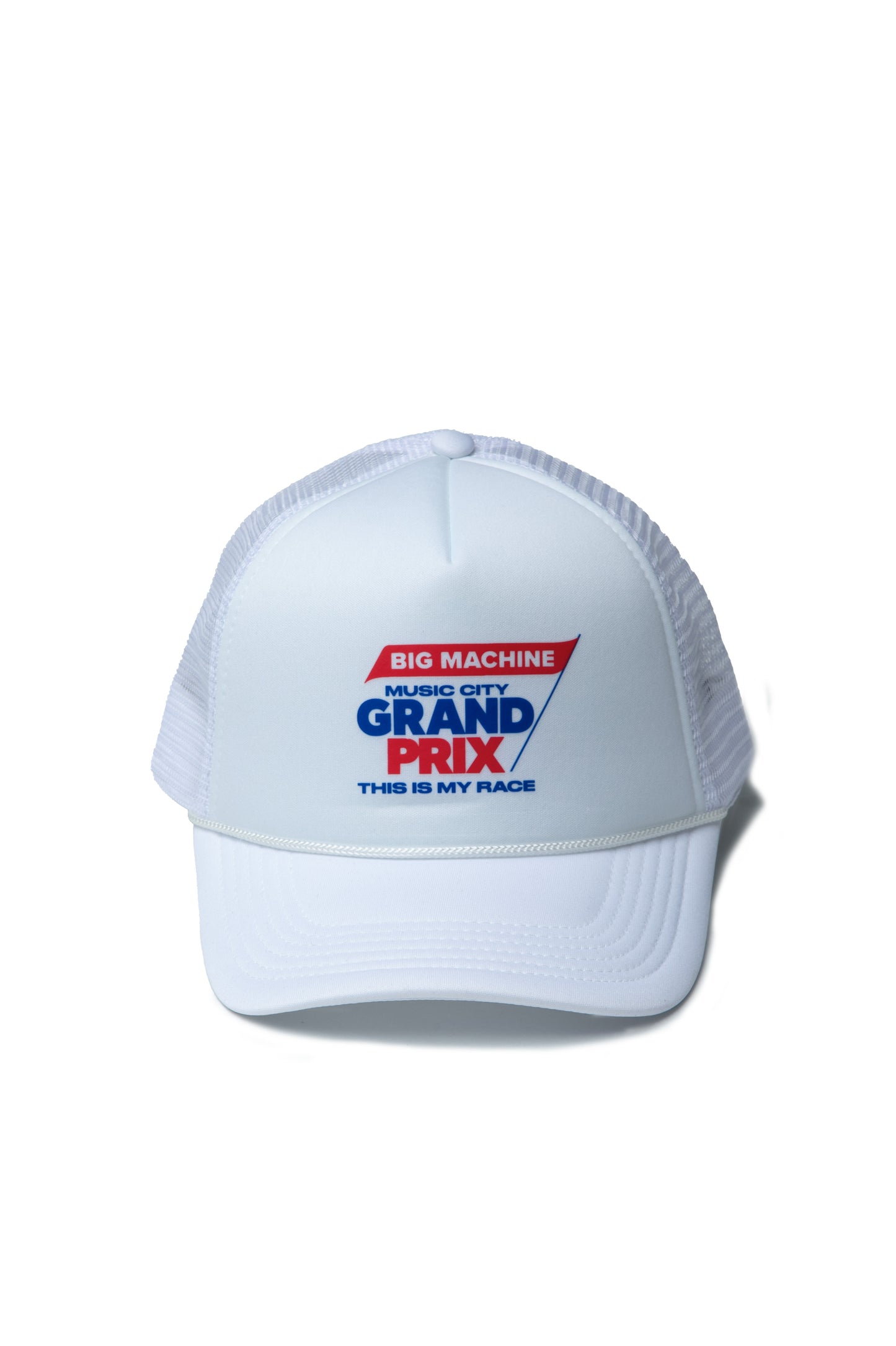 White This is My Race Hat