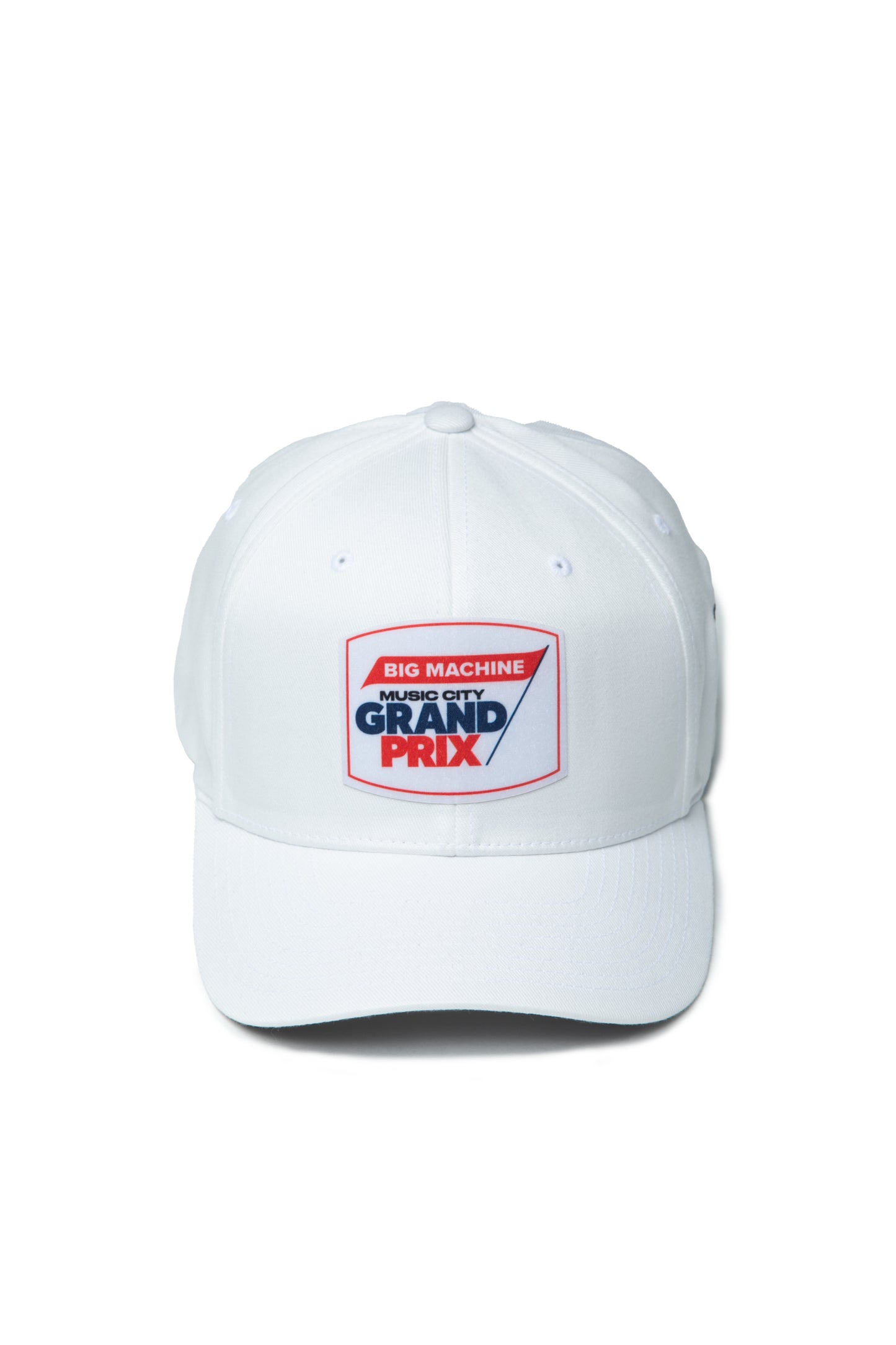 White Boxed Logo Hat